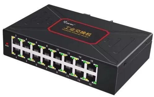 Switch Industrial Ethernet 16 portas (DIEWU)