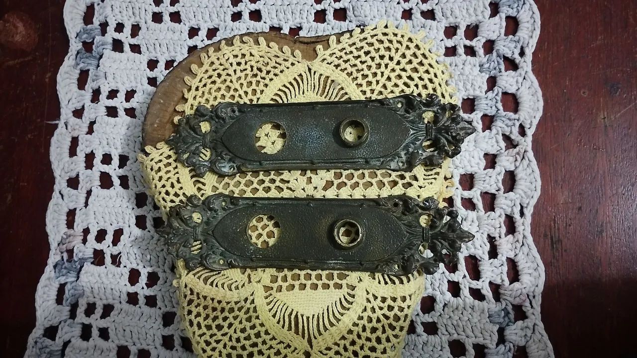 BM、珪化木セット Antigo Conjunto Maçaneta Bronze Abacaxi+2 Espelho Barroco - Portas