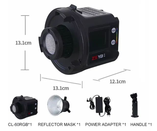Zsyb Cl-60bi Iluminação Contínua Led Para Vídeo E Foto - Foto 4