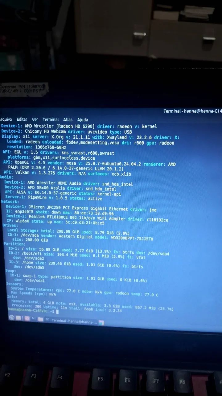Notebook Positivo Sim+ | 4GB RAM | Linux Mint  - Foto 3