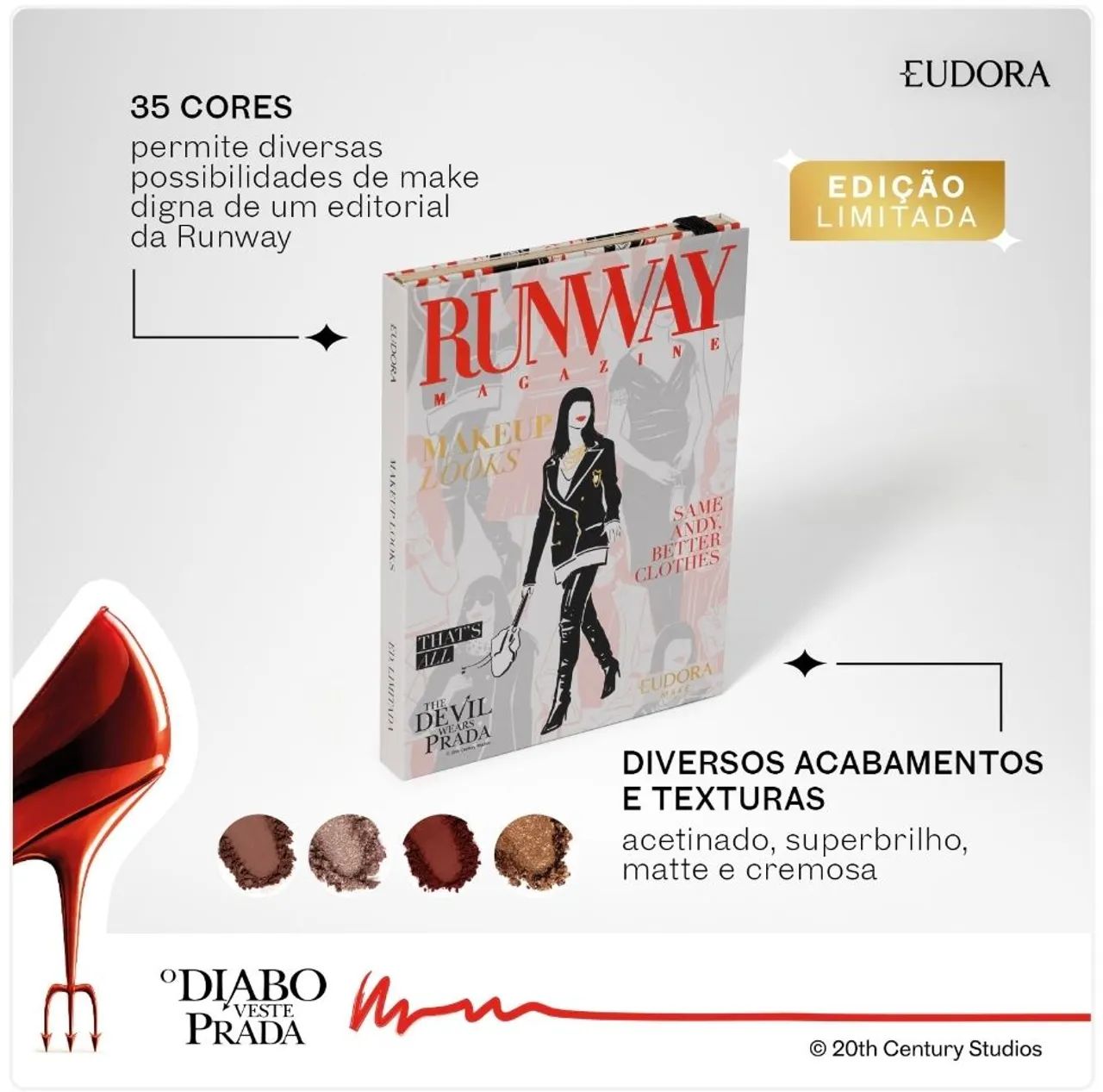 Palette O Diabo Veste Prada - Eudora - Foto 2