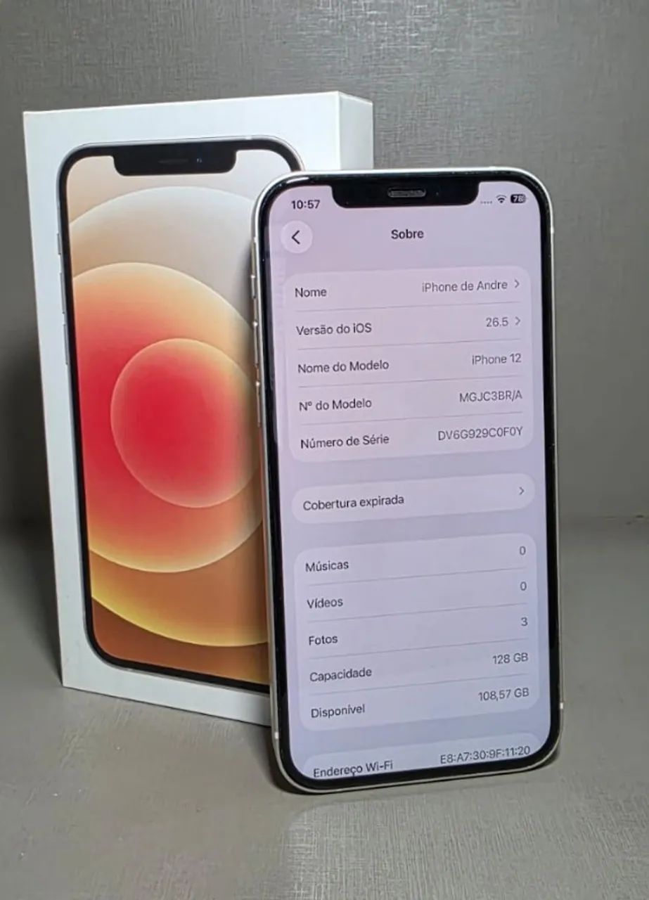 iPhone 12 128gb - Branco - Foto 2