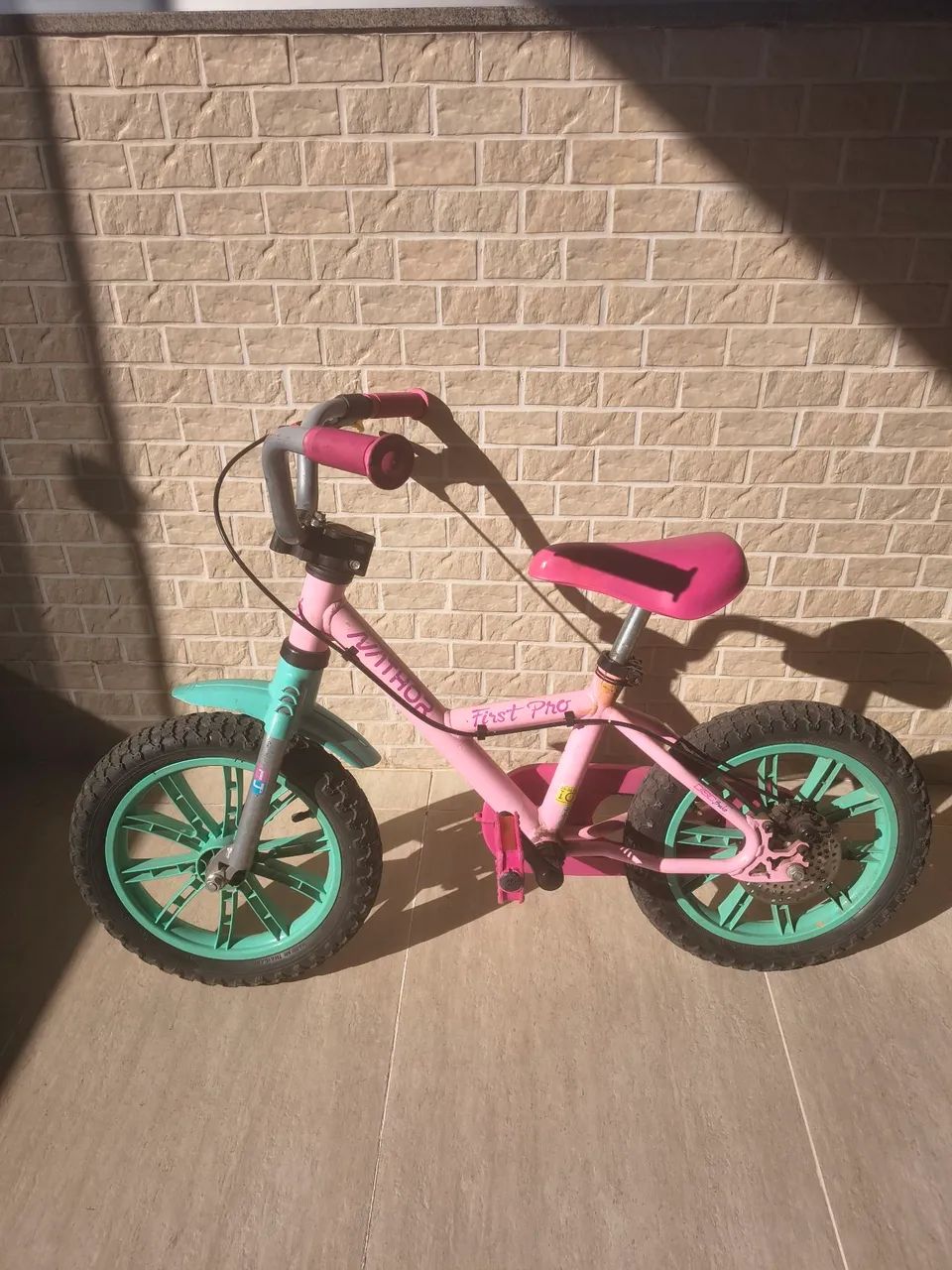 Bicicleta infantil aro 14 - rosa Nathor
