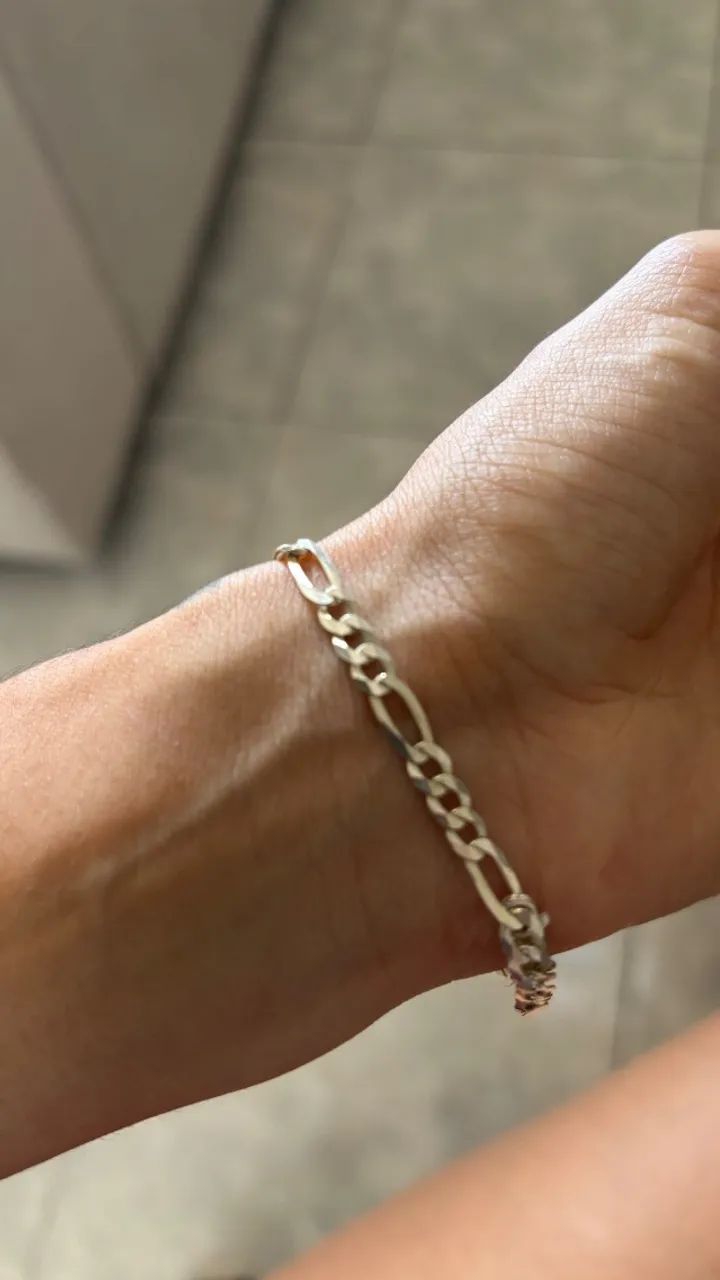 Pulseira em PRATA 925 modelo 3x1 nova - Foto 4