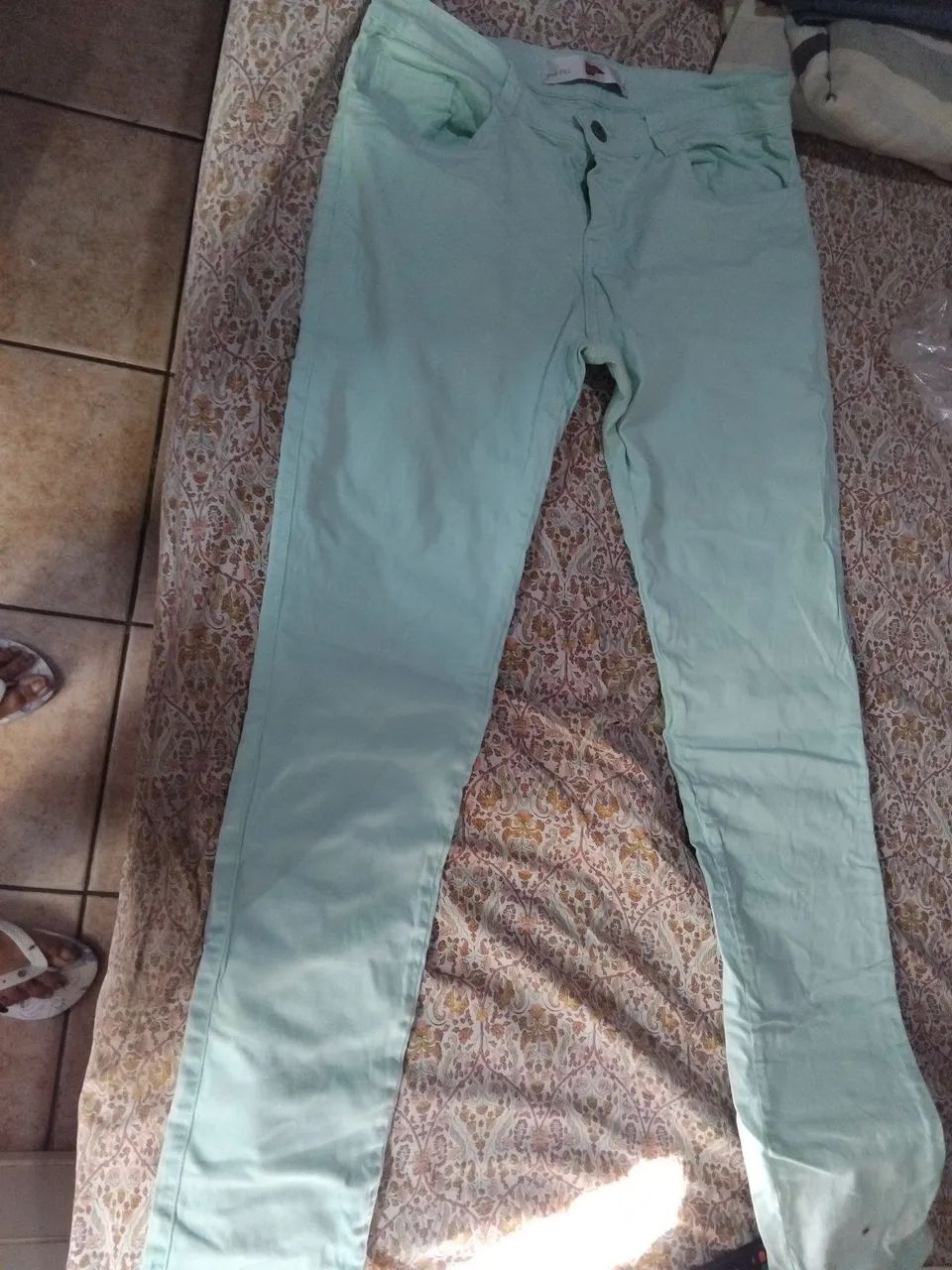 Calça verde claro. Nunca usada. * 