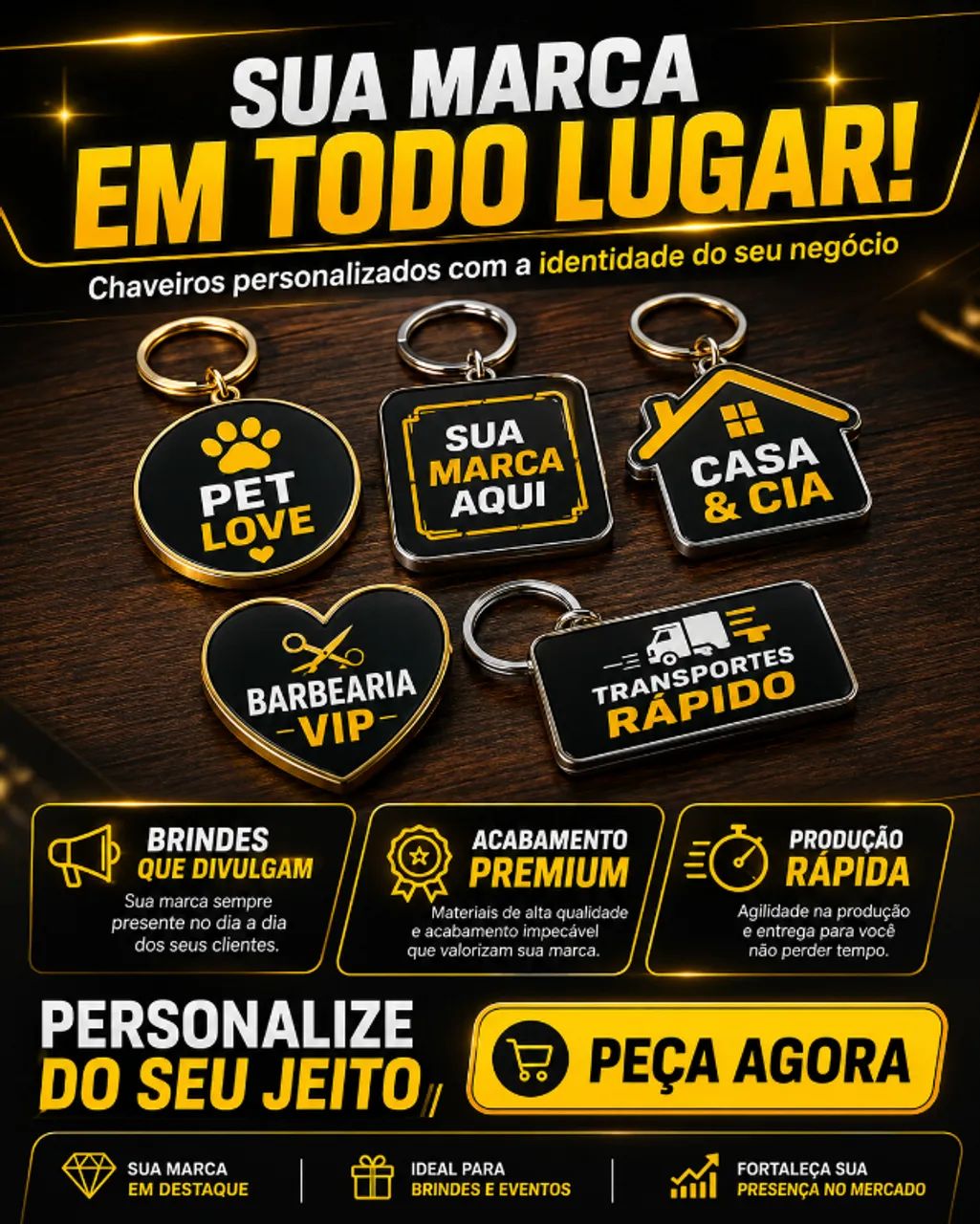 Chaveiros Personalizados para Empresas | Sua Marca Sempre com o Cliente - Foto 3