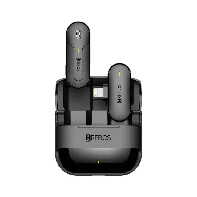 Microfone de Lapela Hrebos, sem fio, Clip Voice S One, 70 mAh, Lightning - Foto 2