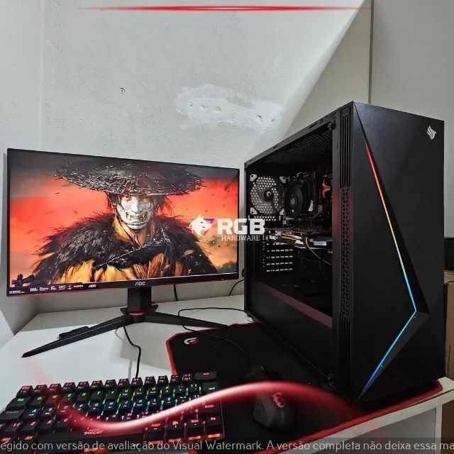 PC GAMER - Core i3 9100F + RX 570 4GB + RAM 8GB + SSD 240GB 12X
