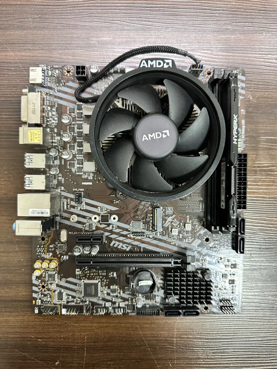 Kit Ryzen 5 2600 Placa mãe e memoria