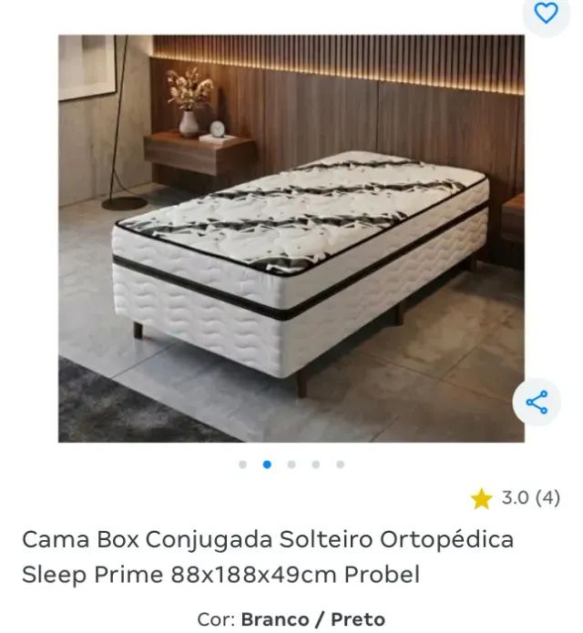 Cama Box Conjugada Solteiro - Foto 2