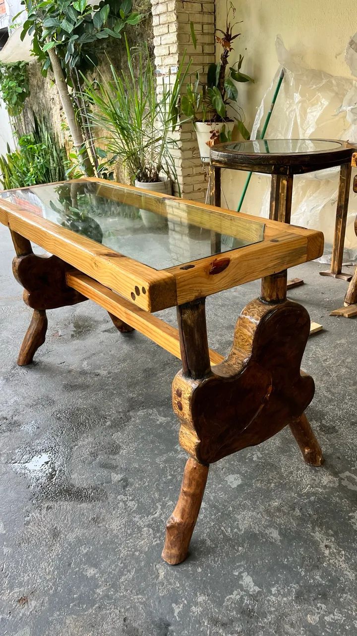 Mesa De Madeira Recuperada Rústica Artesanal - Foto 3