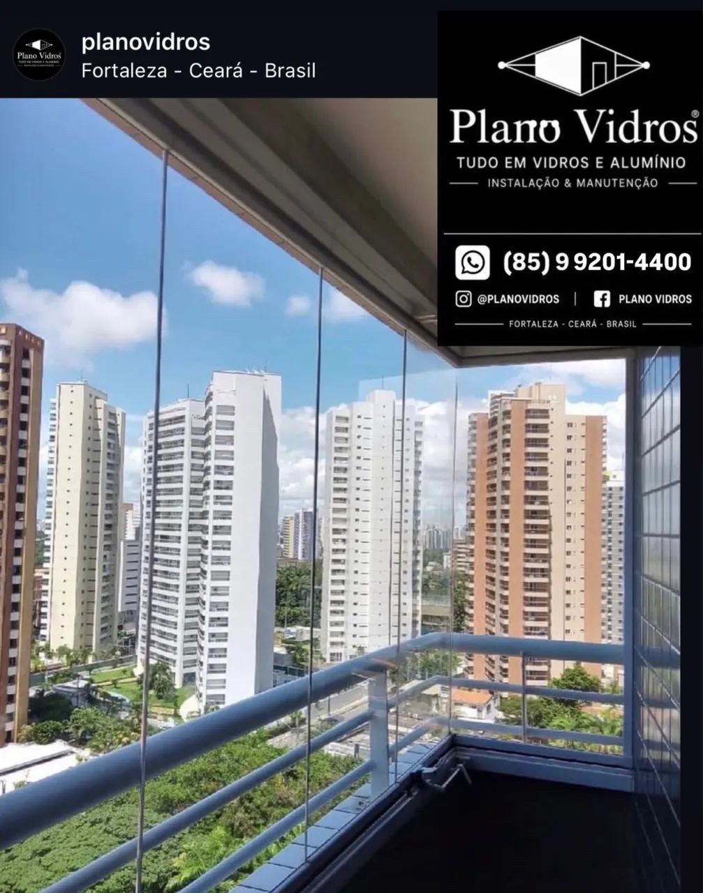 Cortinas de vidro Com e Sem Rolamento  - Foto 3