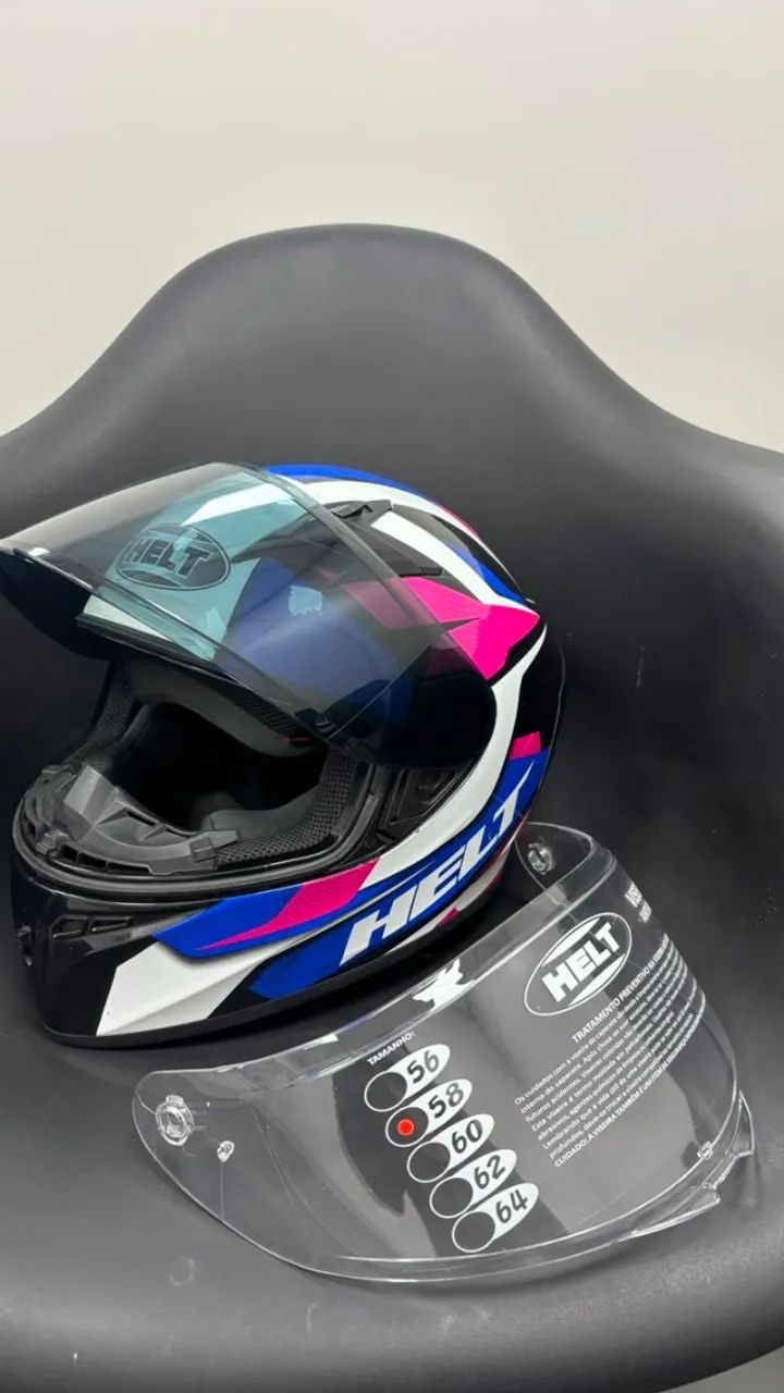 Capacete helt 58 em ótimo estado