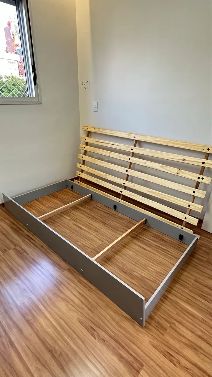 Cama Montessoriana Solteiro - Cinza  - Foto 3