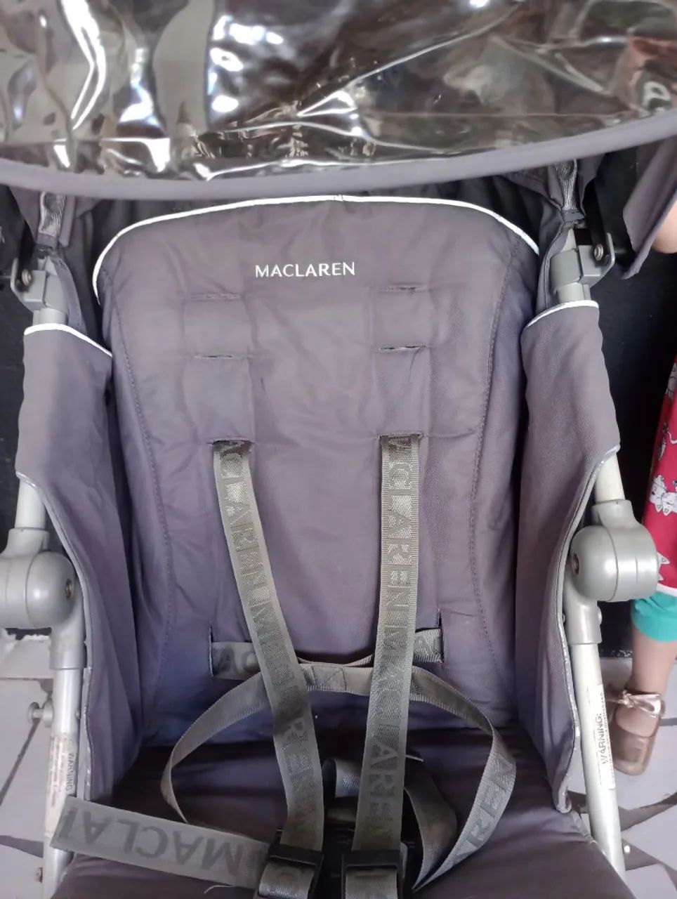 Carrinho de Bebê Maclaren Techno XT Cinza - Leve, Robusto e Completo (Com Capa de Chuva) - Foto 5