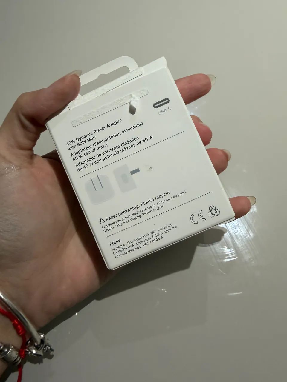 Adaptador De Alimentação Dinâmico De 40 W, Máximo De 60 W Apple  - Foto 3