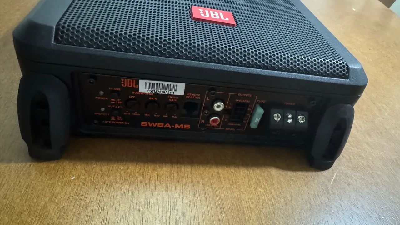 Caixa Amplificada Jbl Sub Slim 8  200w Rms 3 Canais Sw8a-ms - Foto 2