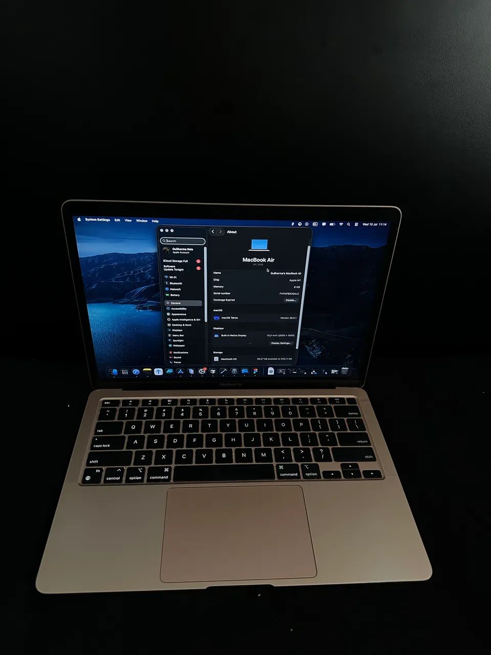 Macbook Air M1 256gb 8gb RAM