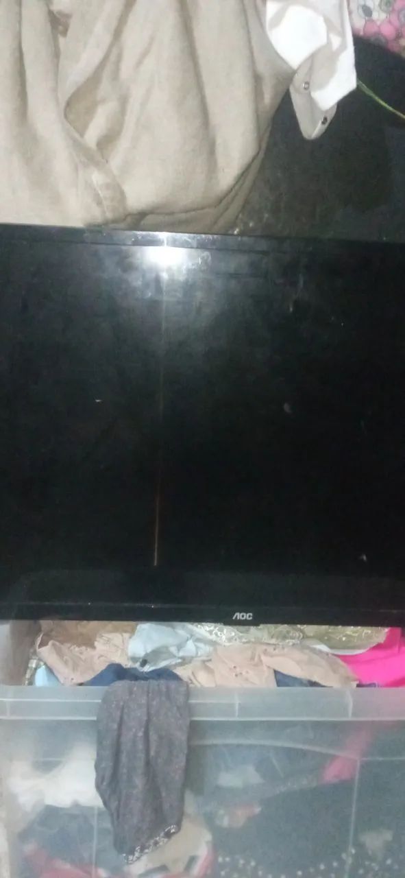 Smart tv AOC 32 polegadas tela quebrado pra retirar peças  - Foto 2