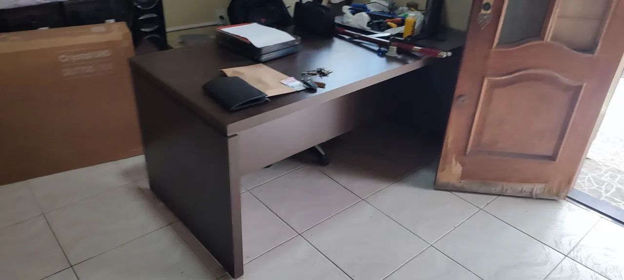 Mesa em MDF gerente com 02 gavetas 