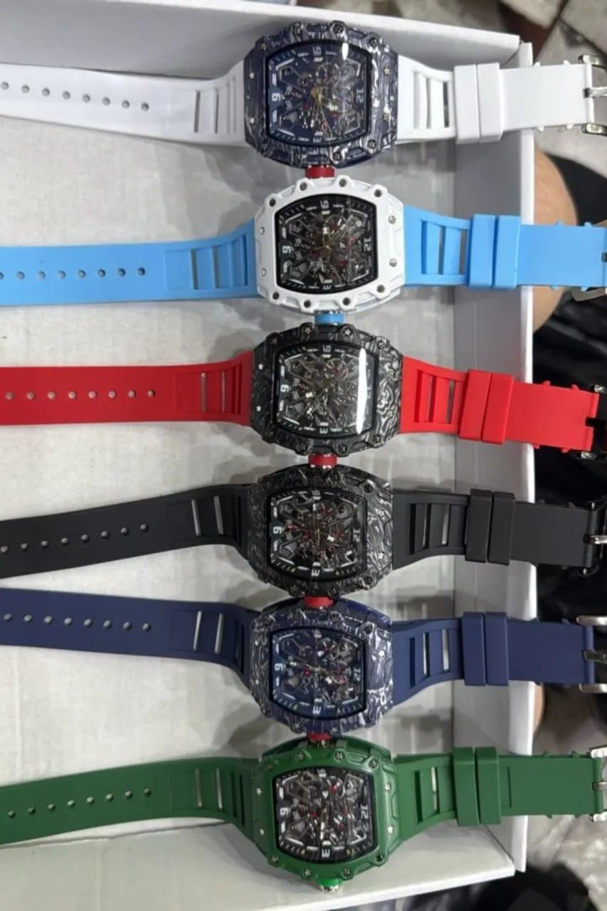 Relógio de pulso semi automático, várias cores disponíveis  - Foto 5