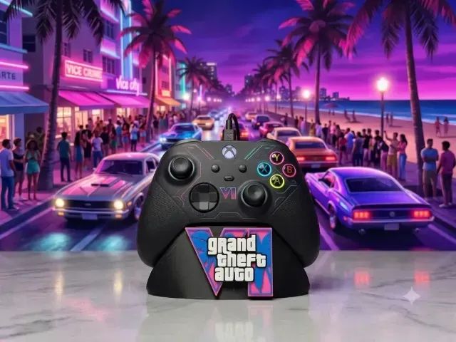 Suporte Controle Gta Compatível Com Xbox - Preto