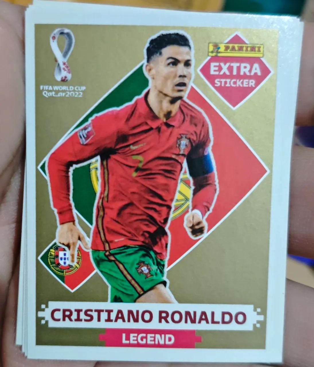 Cristiano Ronaldo Dourada, Bronze, Bordô Extra Copa do Mundo 22