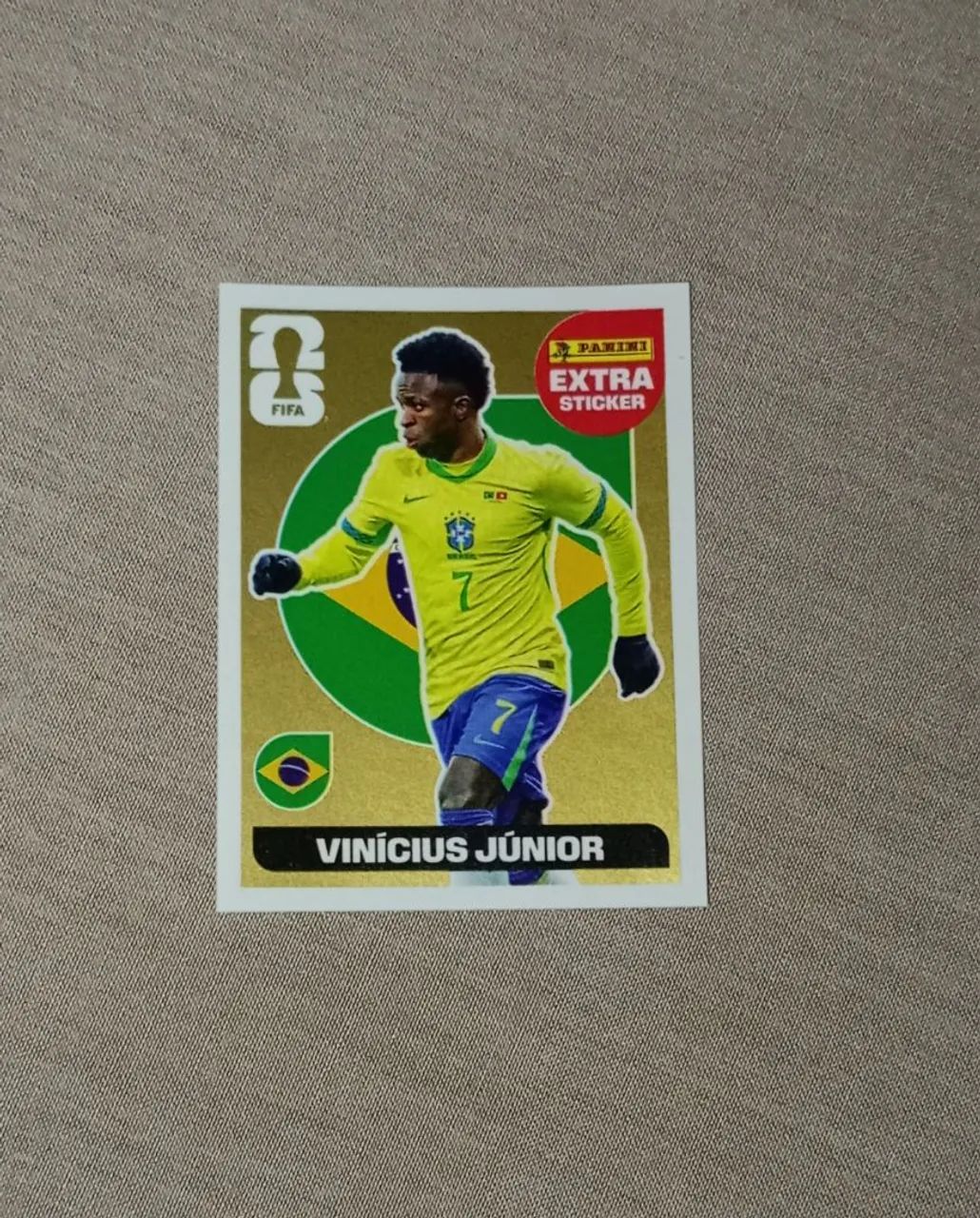 Vinicius jr ヴィニシウス Panini gold standard EXTRA STICKER VINÍCIUS JR GOLD - Esportes de Quadra e Ao Ar Livre