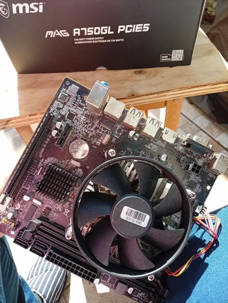 PLACA MÃE I5 2 GERAÇÃO + PROCESSADOR + COOLER 