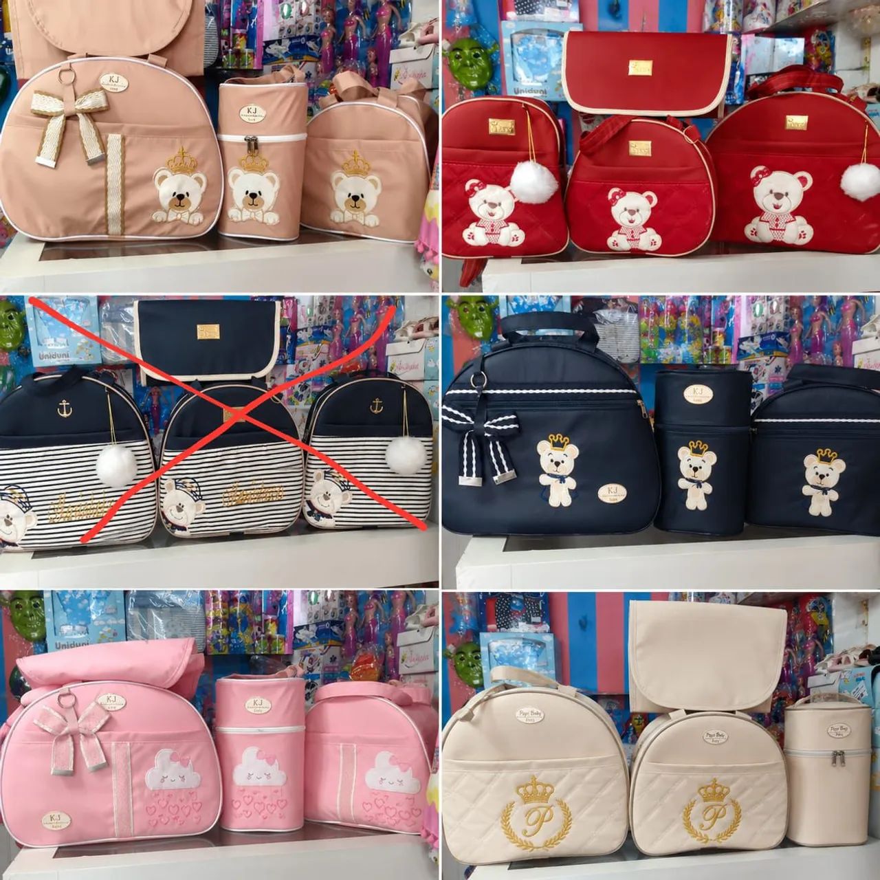 Kit Bolsas bebê (4 peças)