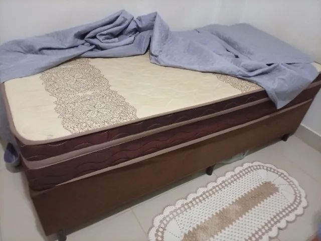 Desapego cama box solteiro 