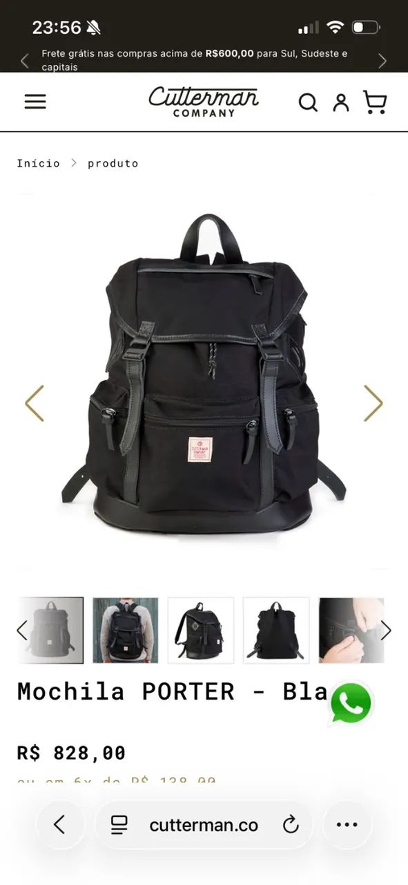 Mochila Porter Black - Cutterman - Foto 4