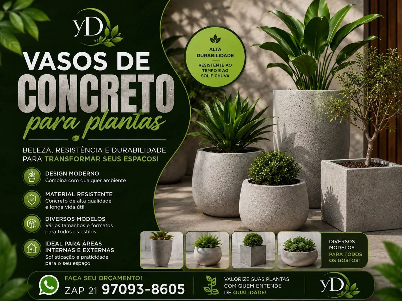 Vaso de cimento  - Foto 5