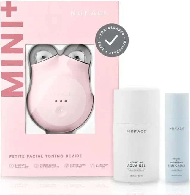 NuFACE Mini+ SkinCare Avançado com Kit: Lifting facial por Microcorrente.