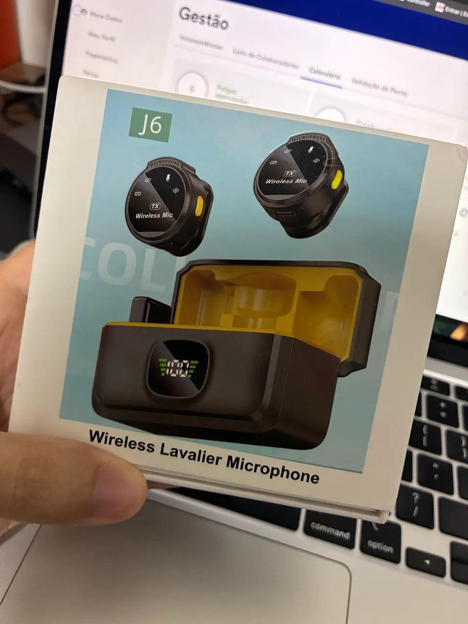 Microfone de lapela J6