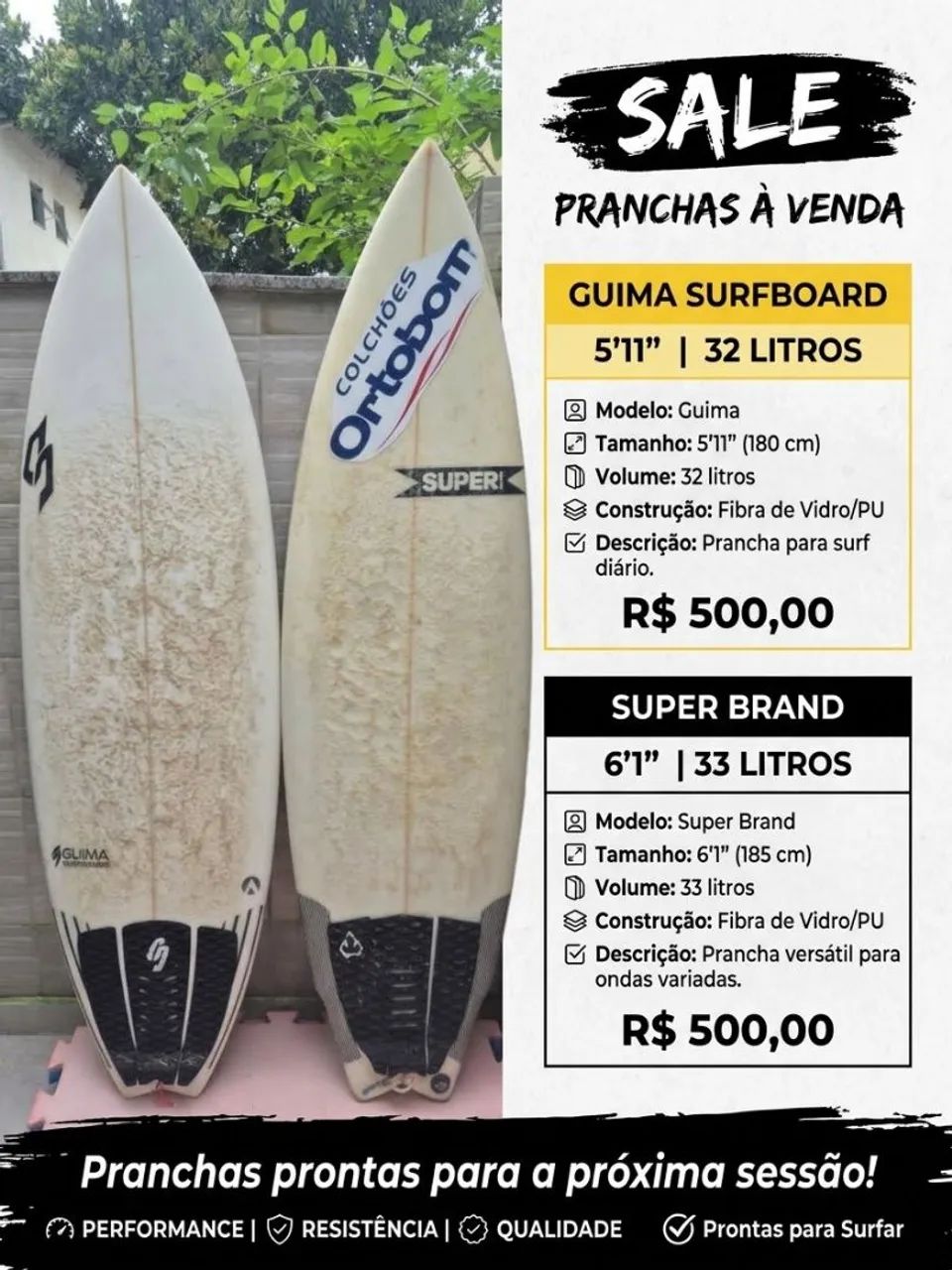 PRANCHAS DE SURFE USADAS - Foto 4