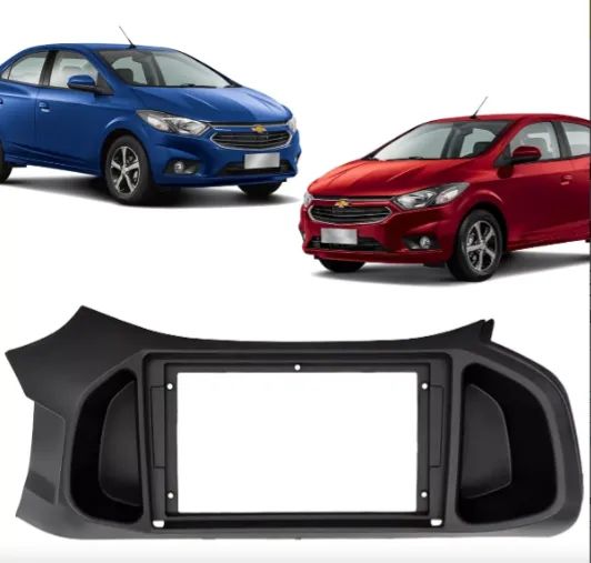 Moldura 2 Din Painel Dvd 9 Polegadas Onix Prisma 2016 2017 2018 19 Carro Multimidia - Foto 5