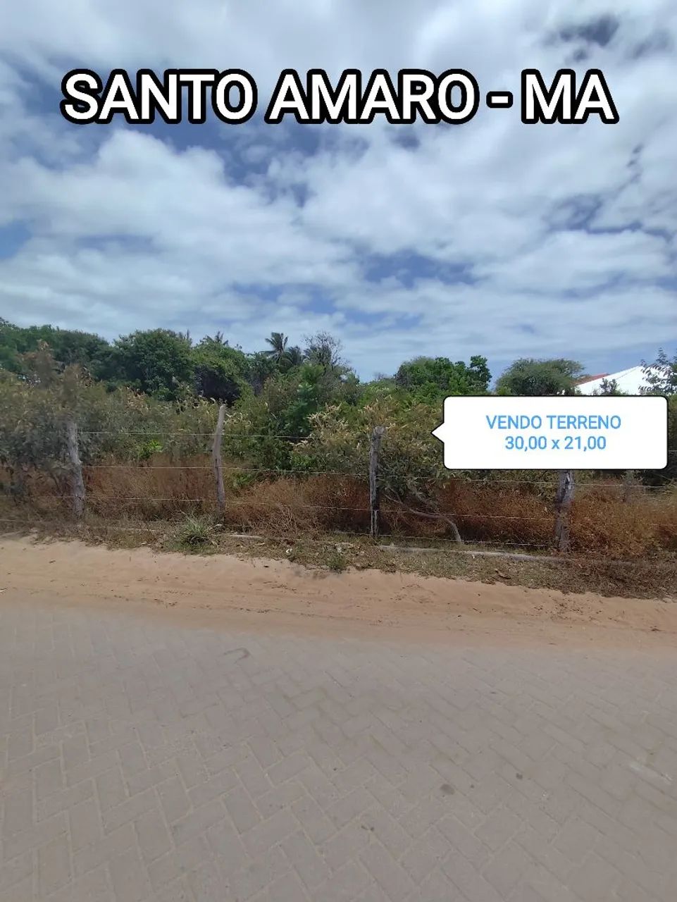 Vendo TERRENO em SANTO AMARO-MA 