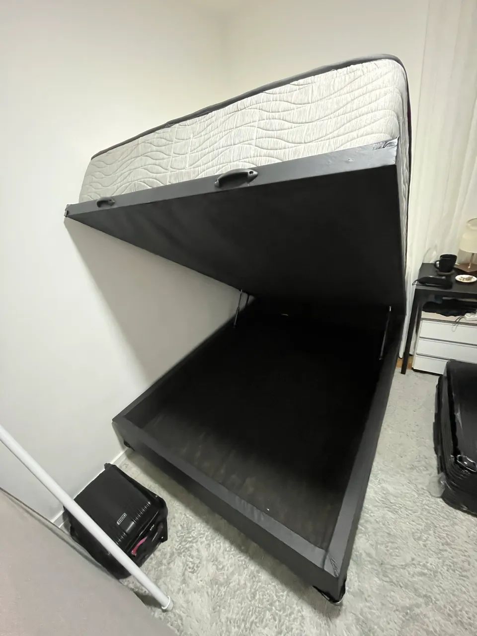 Cama baú de casal preta - Foto 2