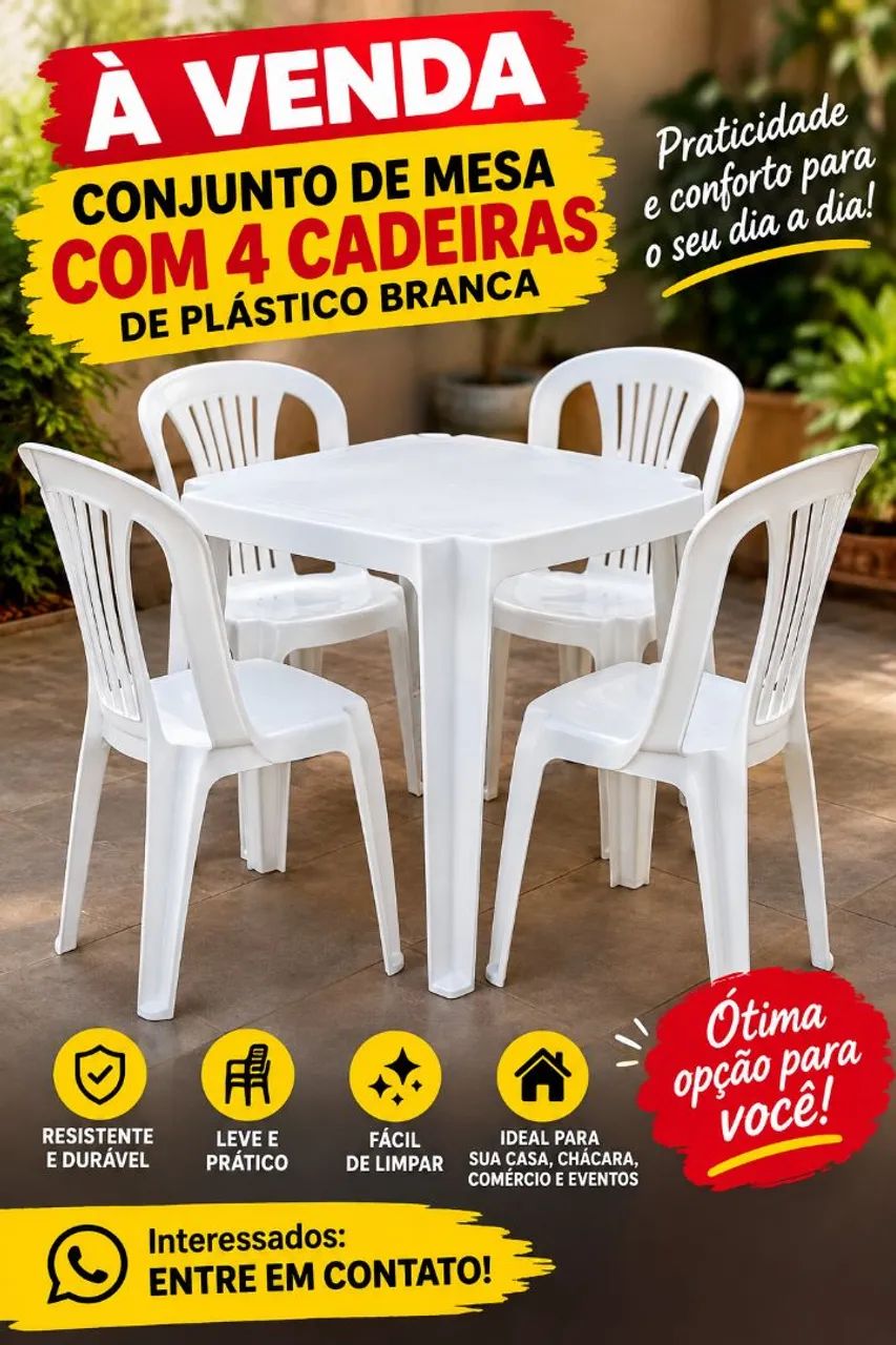 2 Conj. De mesa c/ 4 cadeiras