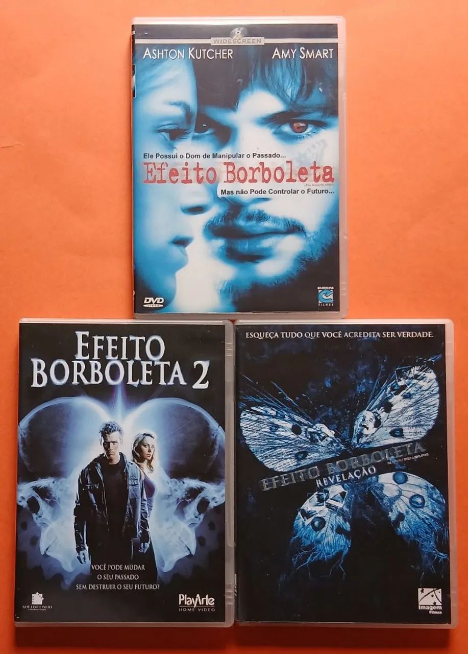 Dvd Efeito Borboleta 1, 2 e 3 