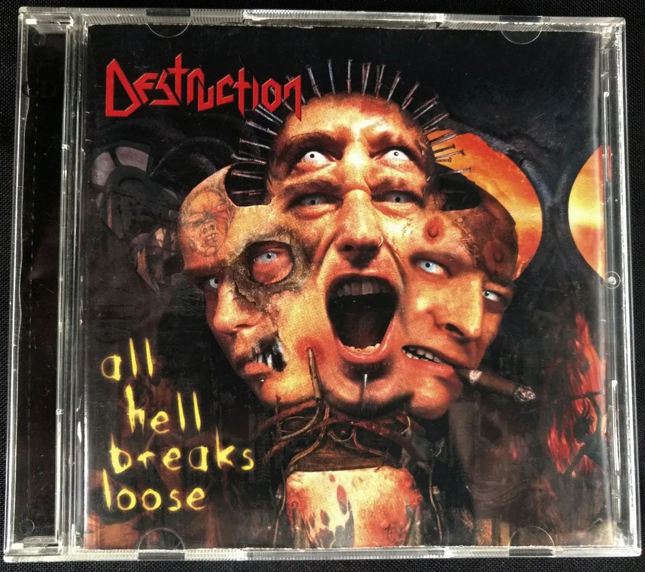 Cd Destruction - All Hell Breaks Loose Duplo Importado 2000 Thrash Metal