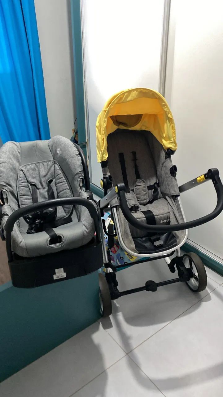 Kit carrinho de bebê safety completo 