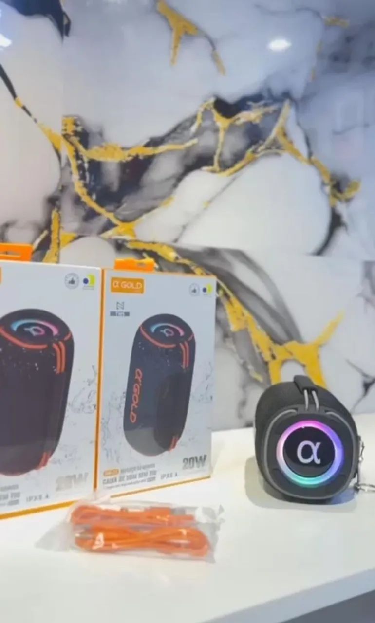 Caixa de Som Gold 20W resistência água 