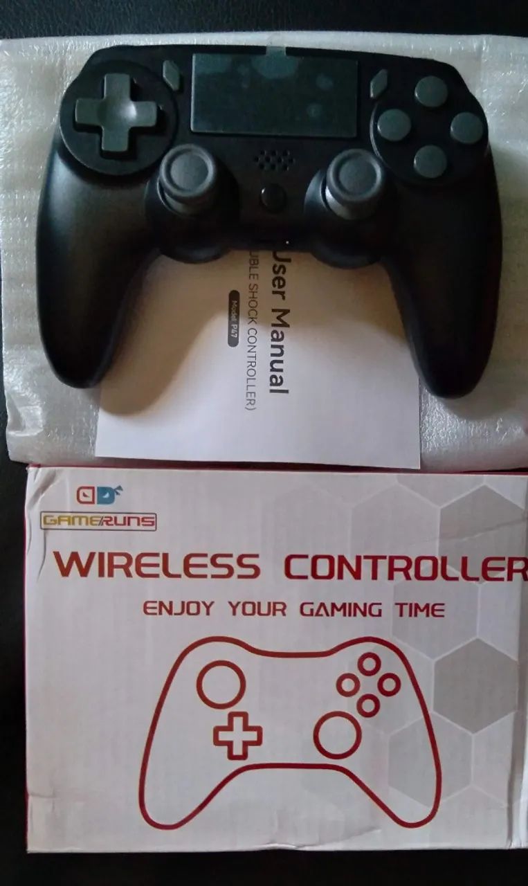Controle Wireless compativél PS4/ PS3/ PC e Android - Preto.