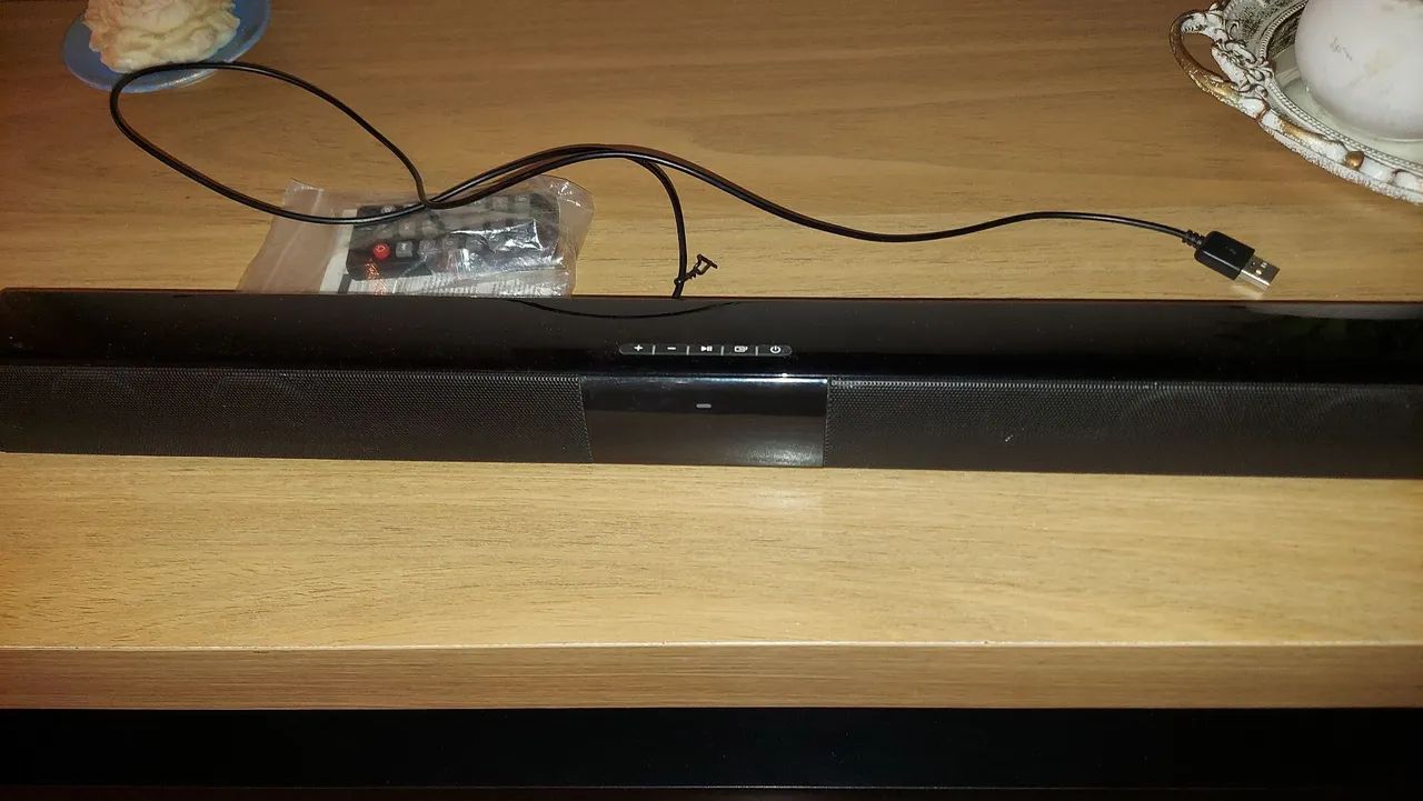 Sound bar com Bluetooth e conector p2 e rca - Foto 2