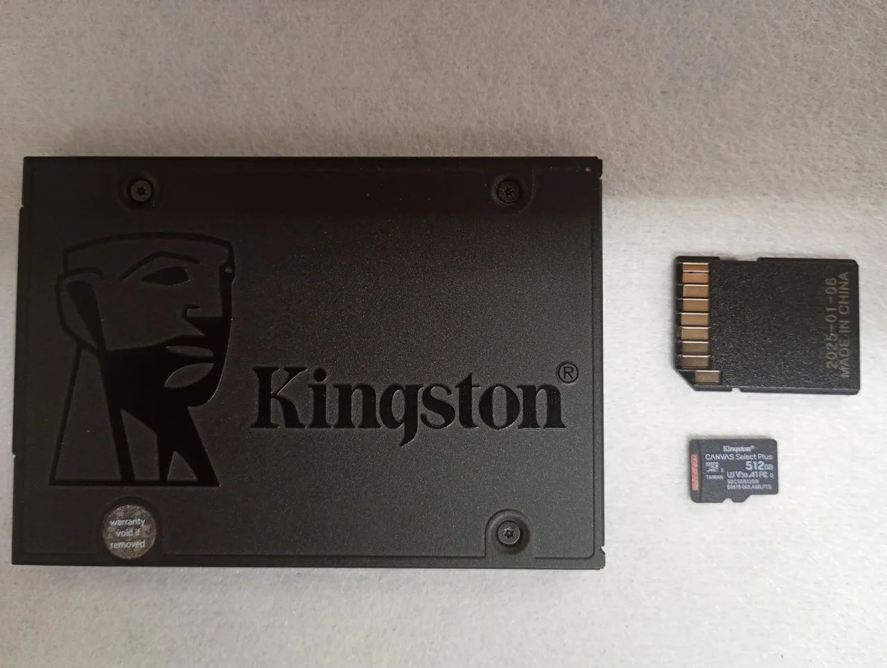 SSD e cartão memória Kingston 