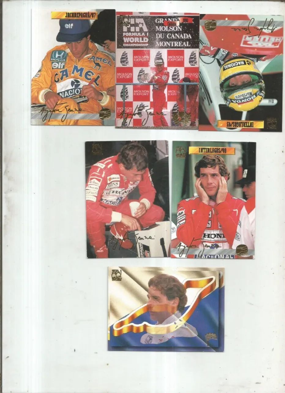 CARDS AYRTON SENNA 12 CARDS 40.00