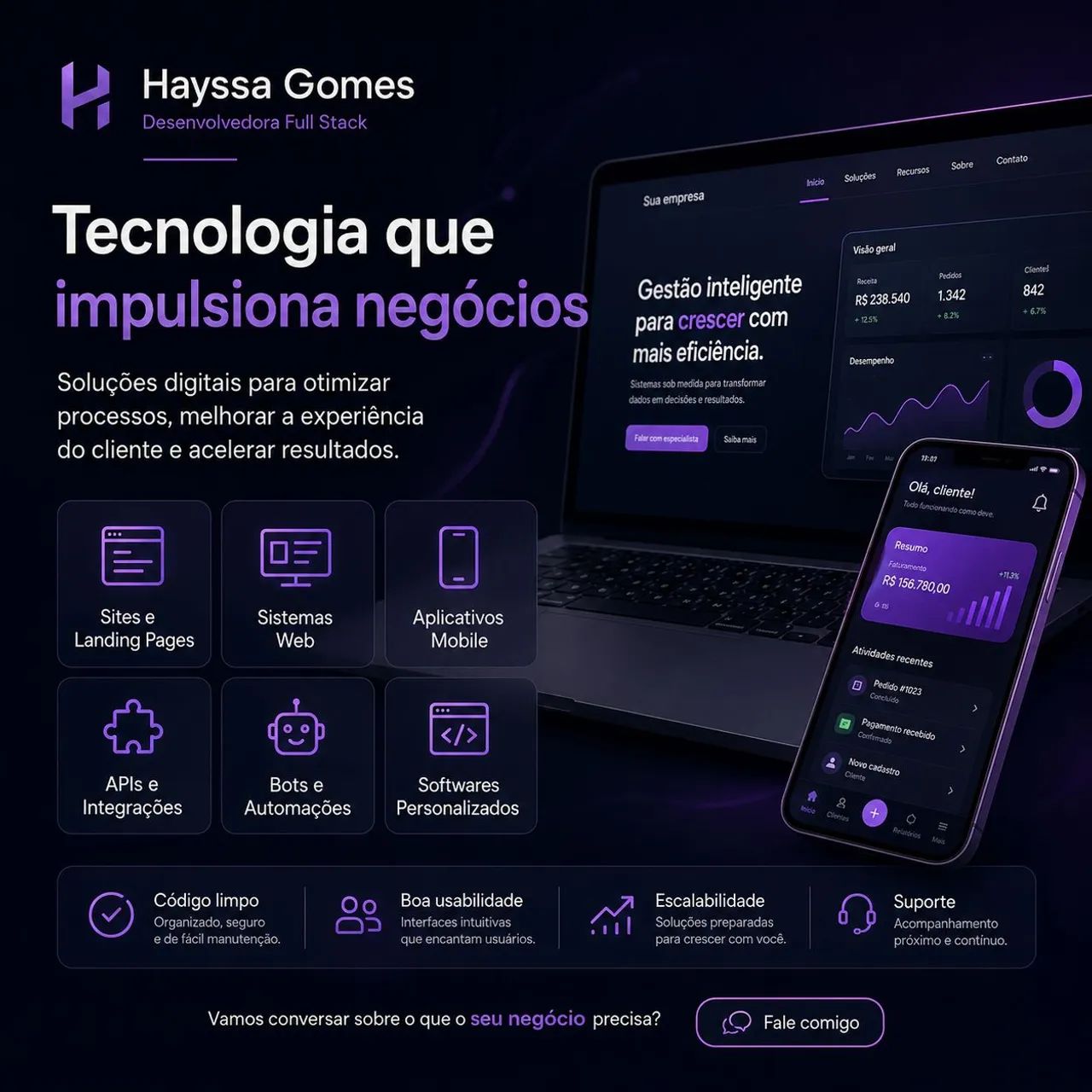 Desenvolvedor Freelancer | Criação de Sites, Sistemas, Apps e Automações