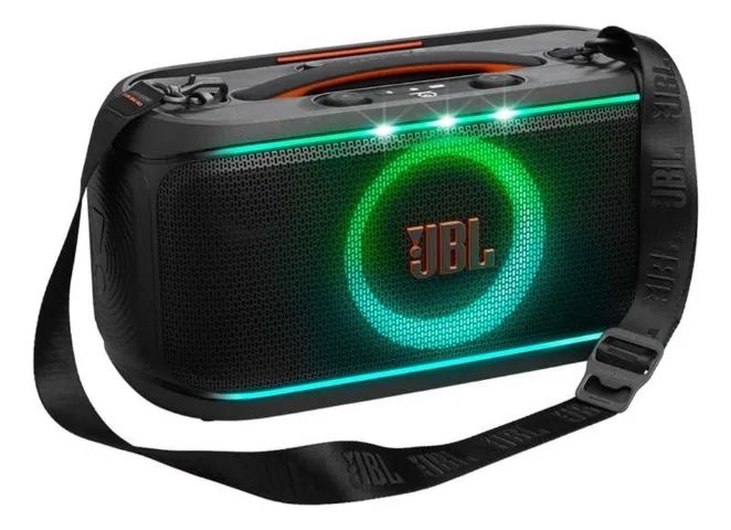 JBL PartyBox On-The-Go 2 Preta com Microfone - Foto 2